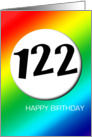 Rainbow birthday - 122 card