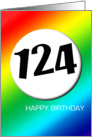 Rainbow birthday - 124 card