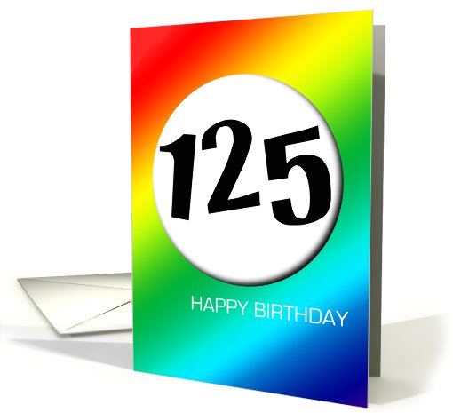 Rainbow birthday - 125 card (428047)