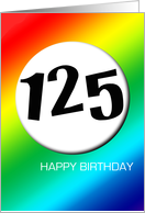 Rainbow birthday - 125 card