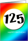 Rainbow birthday - 125 card