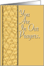 You are in our prayers card