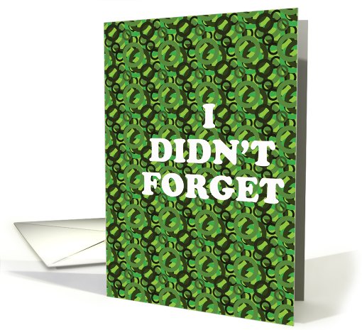 I didn't forget ... Really! card (477030)