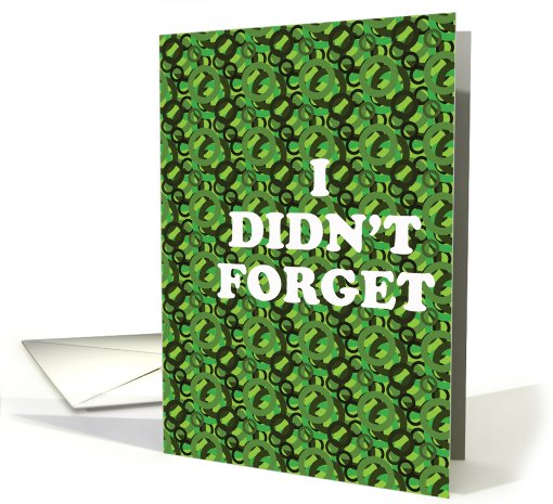 I didn't forget ... Your Birthday! card (477034)