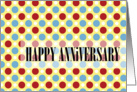 Fun Dots - Happy Anniversary card