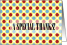 Fun Dots - Special Thanks card