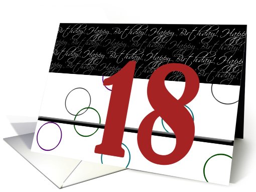 Happy 18th Birthday card (680321)