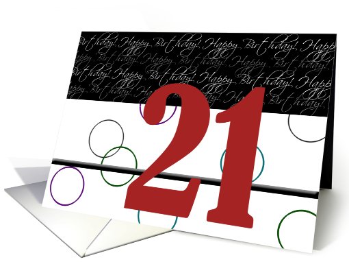 Happy Birthday Card series - 21 card (680450)
