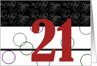 Happy Birthday Card series - 21 card