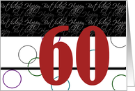 Happy 60th Birthday card