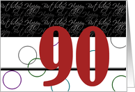 Happy 90th Birthday card