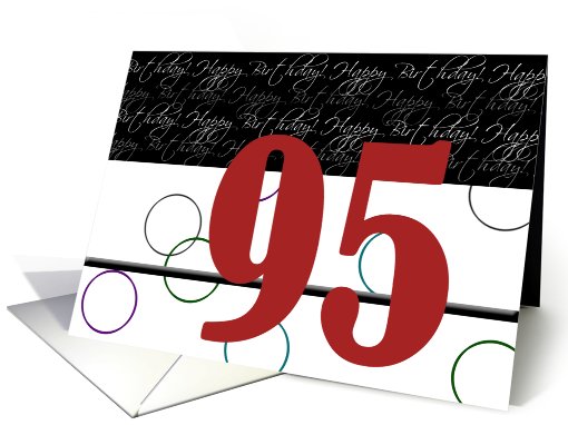Happy 95th Birthday card (680643)