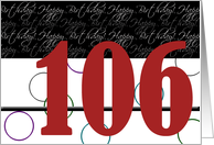 Happy Birthday Card series - 106 card