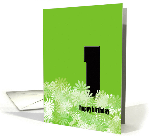 Green - Happy Birthday card (841536)