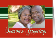 Christmas Photo Card - Season’s Greetings card