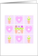 Hearts & Flowers card