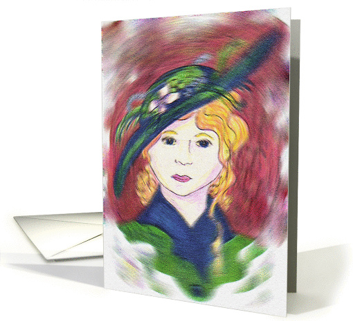 Victorian Lady card (198243)