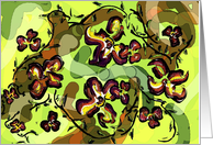 Camouflage Flowers card
