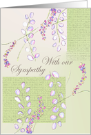 With our Sympathy card