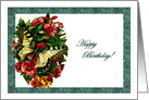 Swallowtail Rose Birthday Card