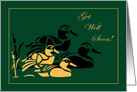 Hunter Mallard Ducks Get Well Card