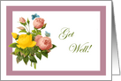 Rose Bouquet Get Well Card