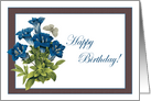 Brown Flannel Birthday Card