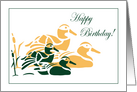 Mallard Ducks Birthday Card