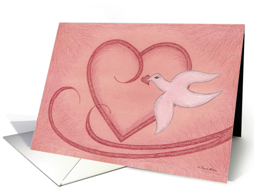 Dove with a Heart card (144099)
