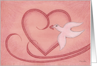 Dove with a Heart