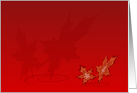 Dancing Leaves card