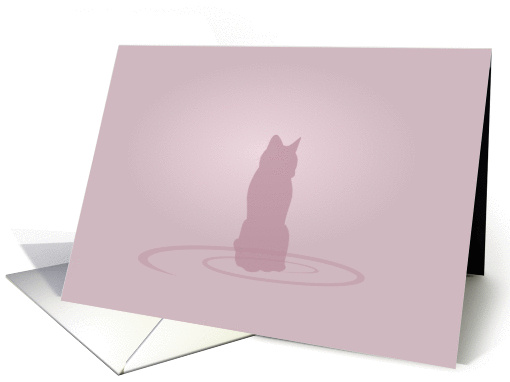 Cat Rose card (144649)