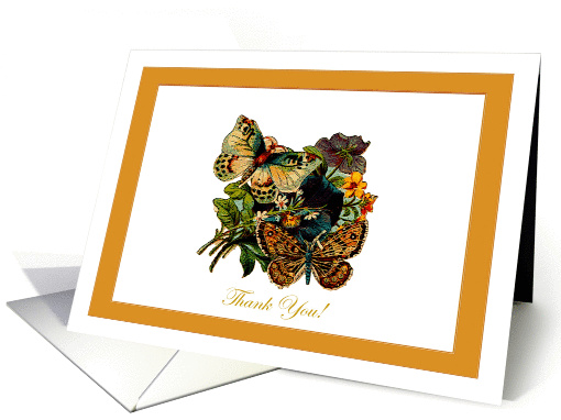 Twin Butterflies Thank You card (898080)