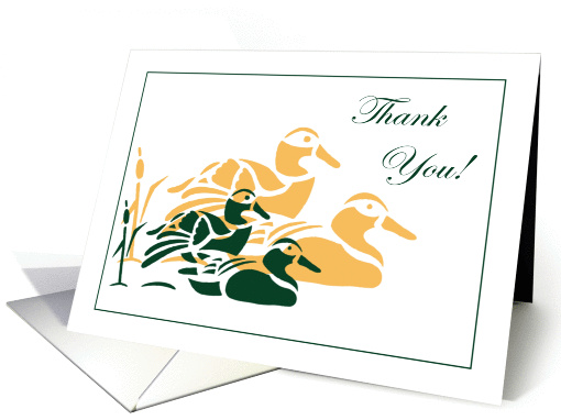 Mallard Ducks Thank You card (898400)