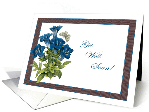 Brown Flannel Get Well card (898457)