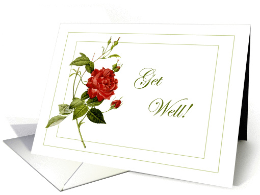 Red Rose Get Well card (898467)