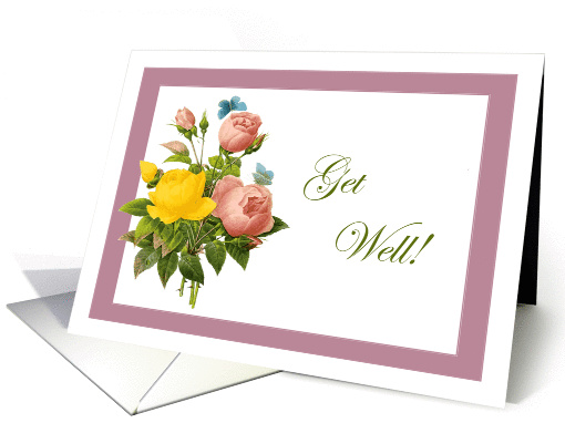 Rose Bouquet Get Well card (898468)