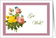 Rose Bouquet Get Well Card