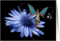 Fairy and flower card