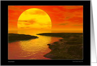 Ocean Sunset card