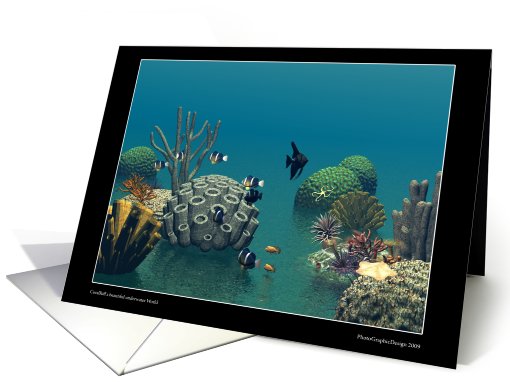 Coral Riff Underwater scene card (444215)