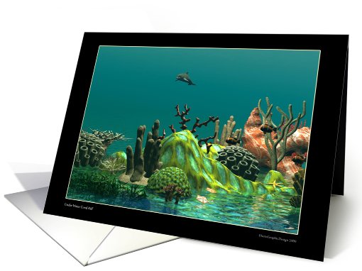 Coral Reef Underwater scene card (444219)