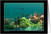 Coral Reef Underwater scene card