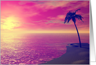 Tropical Sunset card