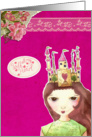 Happy Valentine’s Day, little Princess, illustration card