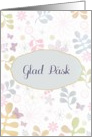 Happy Easter in Swedish, Glad Psk, florals card