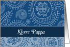 Happy Father’s day in Norwegian, paisley ornaments card