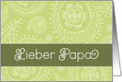 Happy Father’s day in German, paisley ornaments card