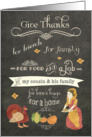 Happy Thanksgiving to my cousin and his family, chalkboard effect card