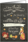 Happy Thanksgiving to my brother and sister in law, chalkboard effect card